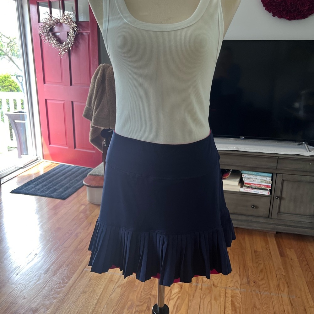 Bolle Women'sTennis Skirt SIZE XL Navy with pink - Picture 5 of 6